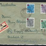 Fr. Zone Baden Mi 42-45 Satzbrief echt befördert