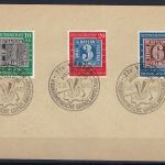 C) Bund Mi 113-115, kompletter Satz mit SoSt Viersen, dabei 115 II