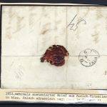 C) Hannover Vorphila, mehrfach austaxierter Brief 1853 Aurich n. Gera