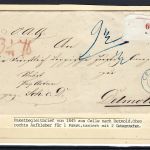 C) Hannover Paketbegleitbrief Celle n. Detmold, Taxe Vermerk