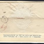 C) Hannover Paketbegleitbrief Celle n. Detmold, Taxe Vermerk
