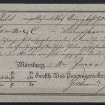 P) Altdeutschland, Baden, Postkutsche, Postwagen-Expedition 1838