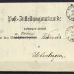 P) DR Mi 47b+48c MiF Post-Zustellungsurkunde, gepr. Zenker BPP, ME 250€