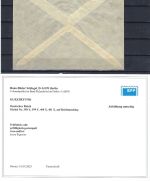 P) DR Mi 399-401 Satzbrief einwandfrei, KB Schlegel BPP