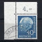 P) Bund Mi 260y ° Eckrand OL, tiefst gepr. Schlegel BPP