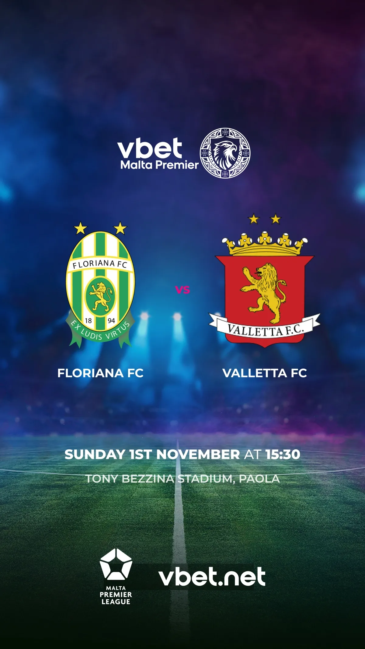 Floriana FC - Valletta FC - VBet Malta Premier League 2026/2027