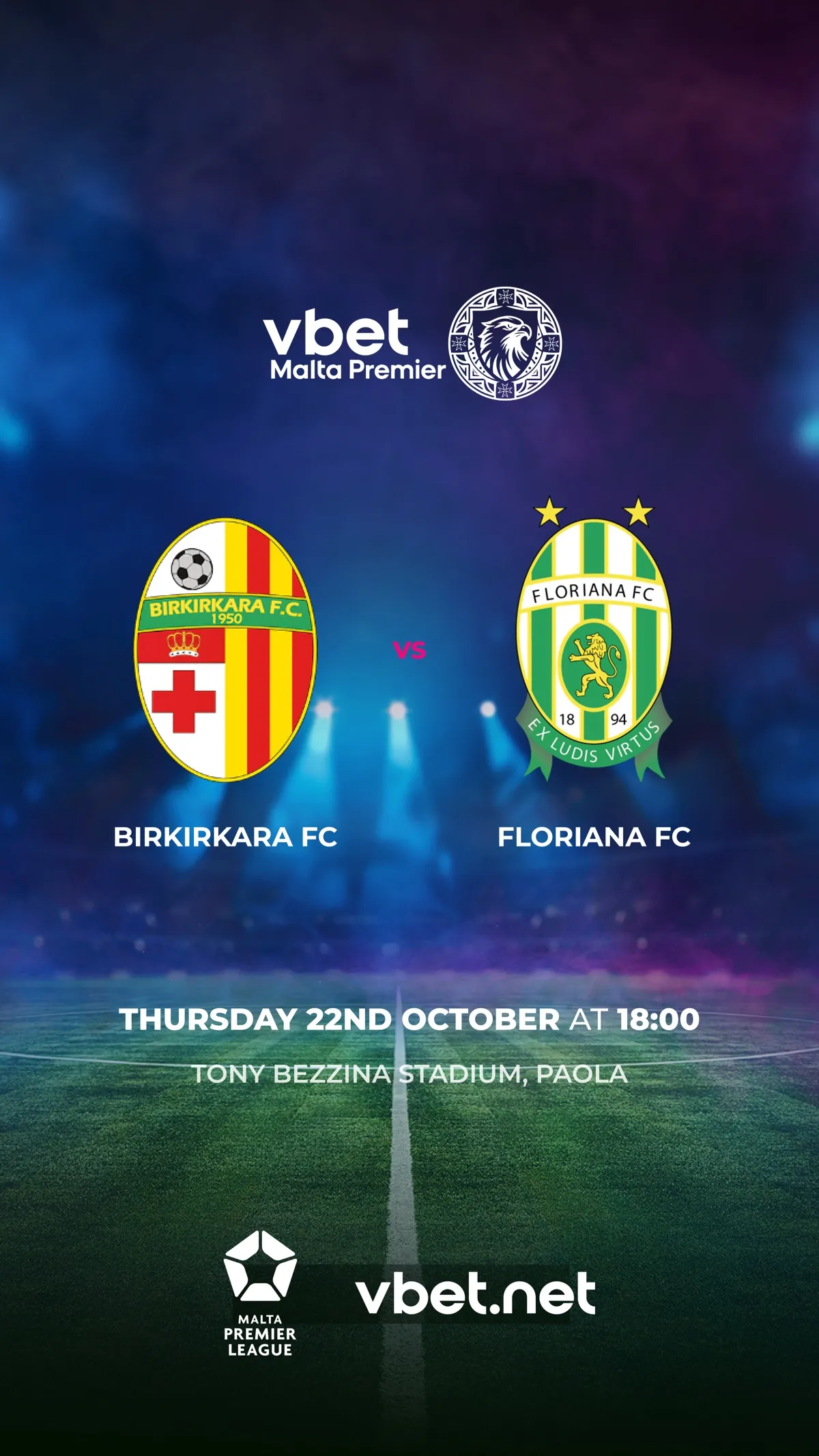 Birkirkara FC - Floriana FC - VBet Malta Premier League 2026/2027