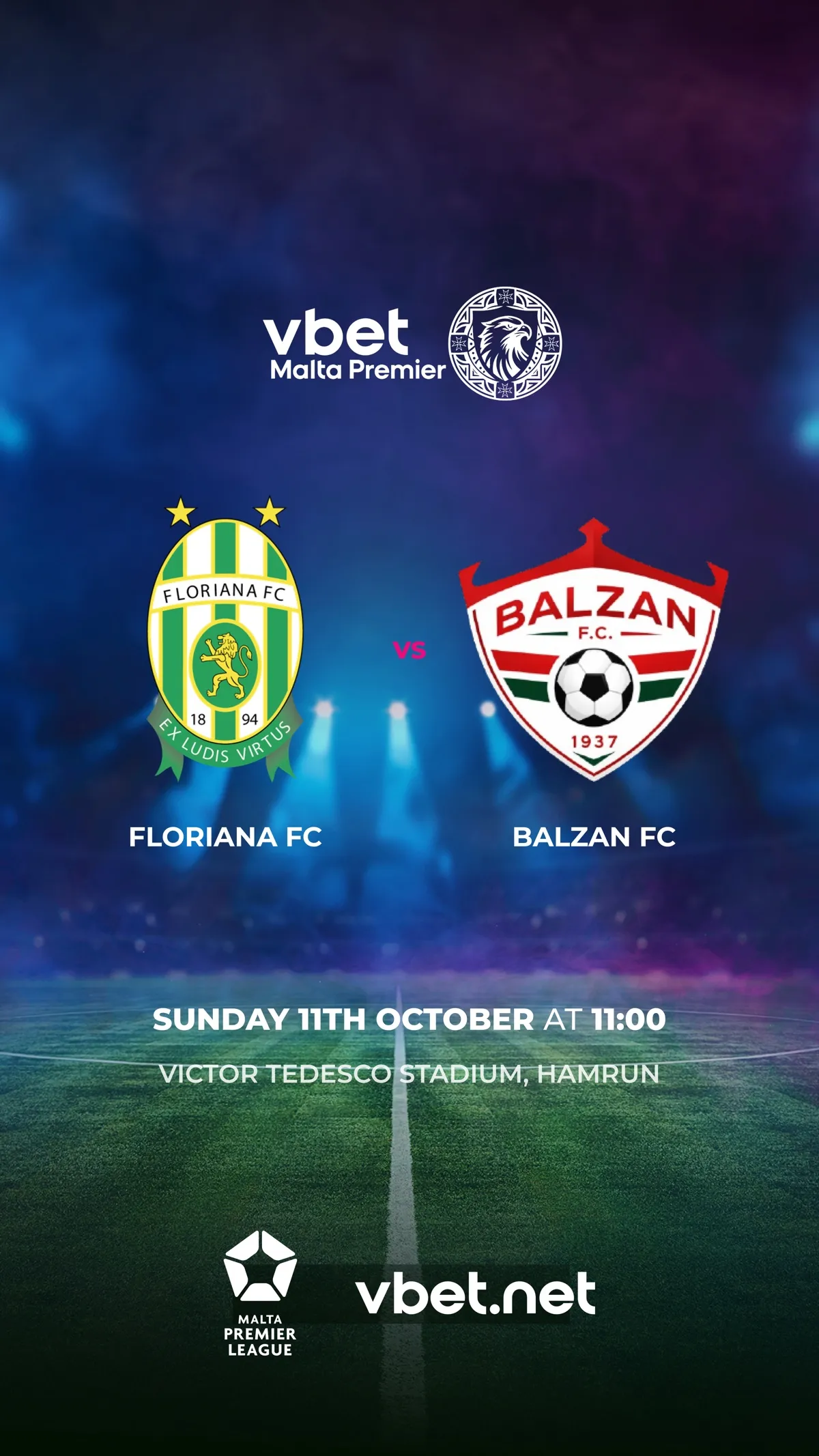 Floriana FC - Balzan FC - VBet Malta Premier League 2026/2027