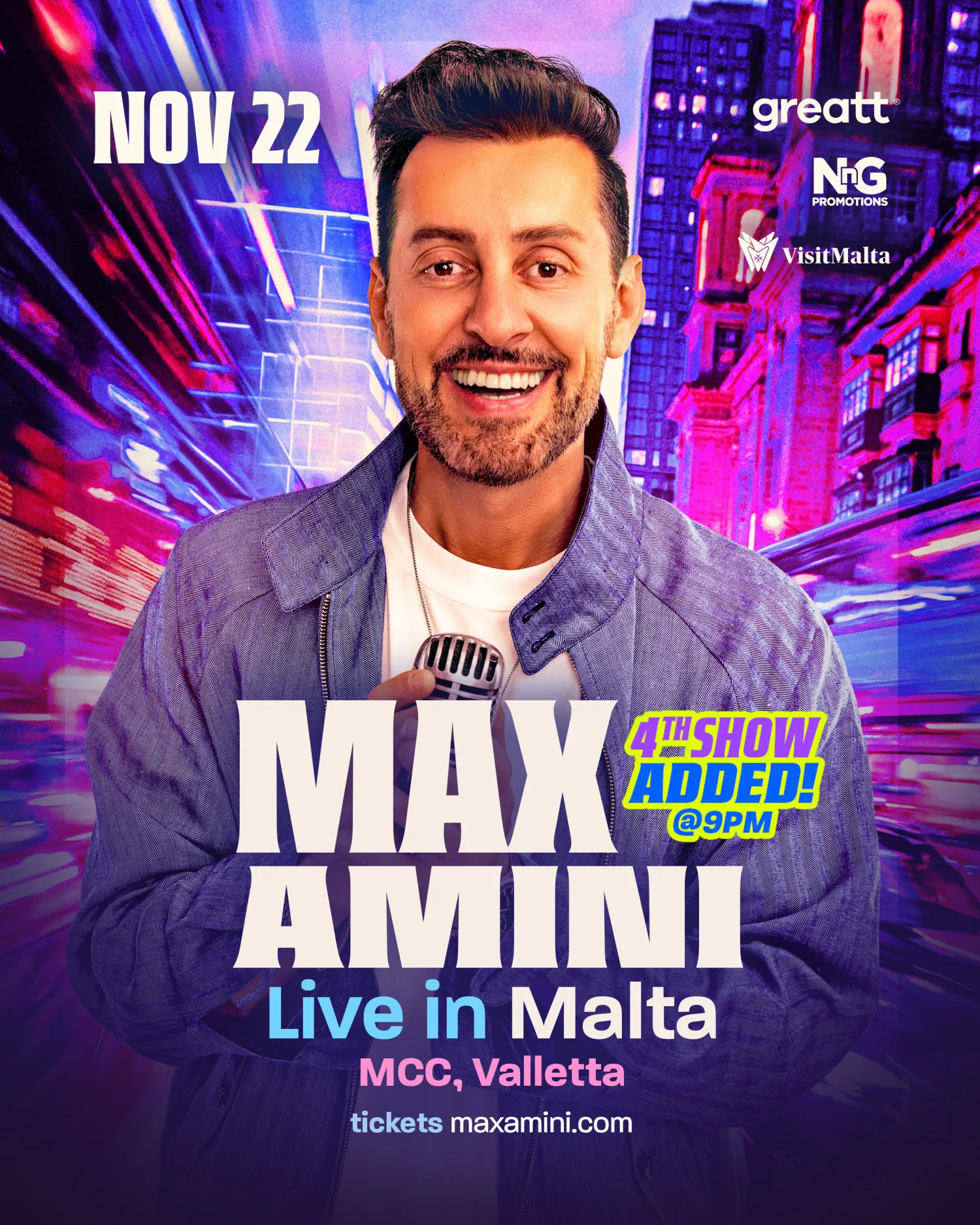 Max Amini Live in Malta!