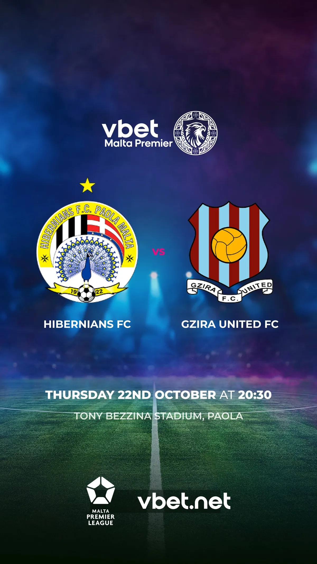 Hibernians FC - Gzira United FC - VBet Malta Premier League 2026/2027