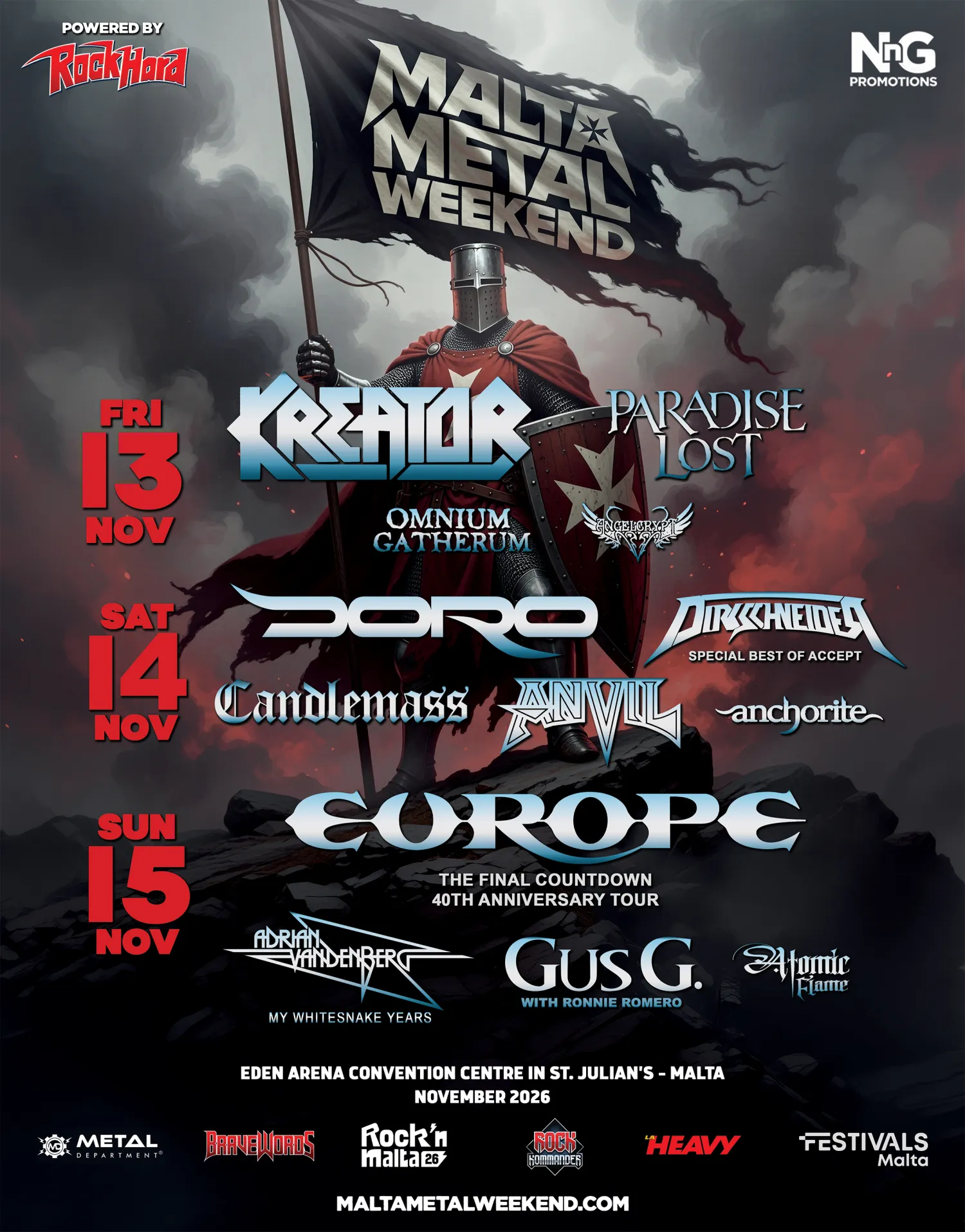 Malta Metal Weekend event in Eden Arena, Malta