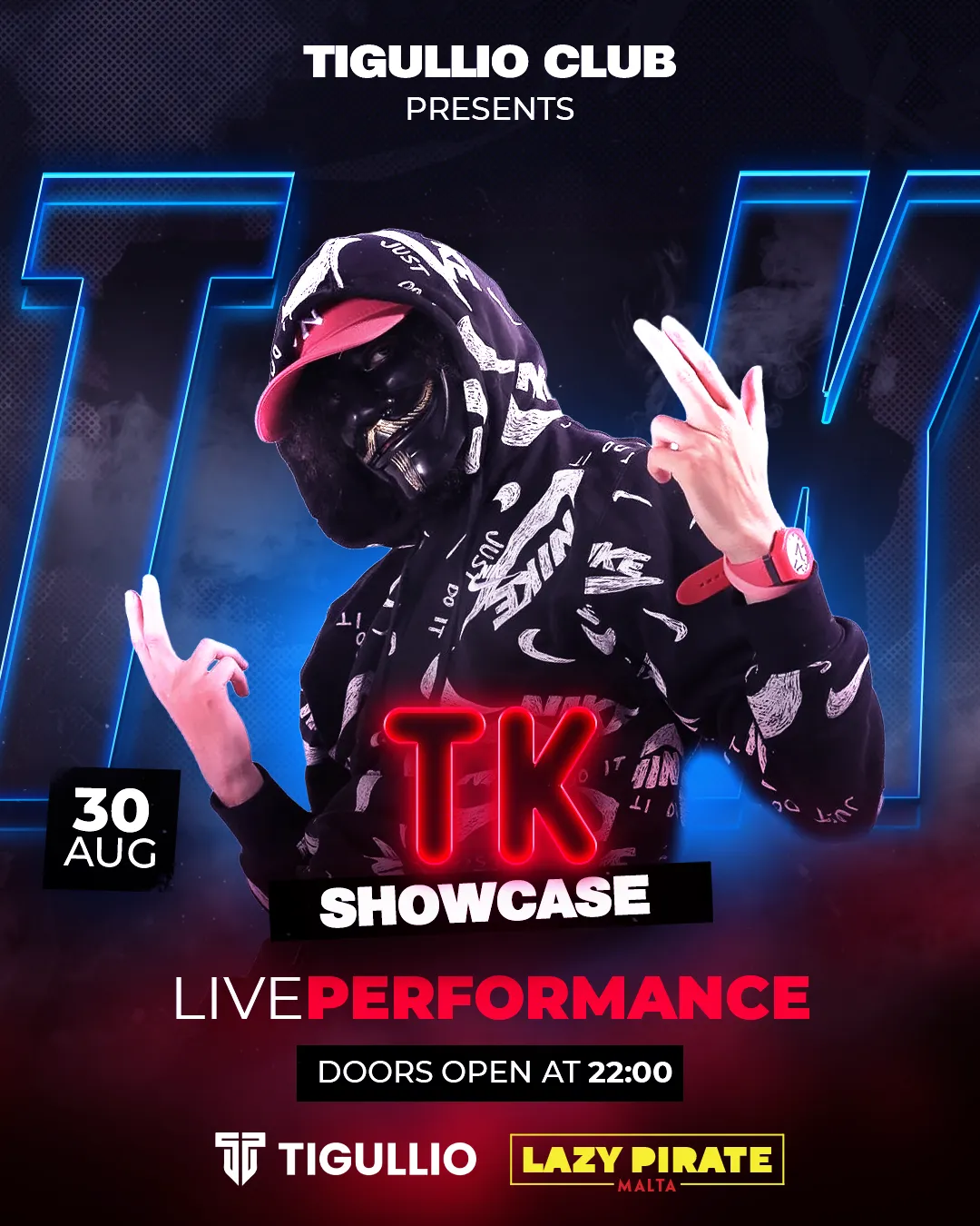 TK - LIVE SHOWCASE 30.08 event in Tigullio, Malta