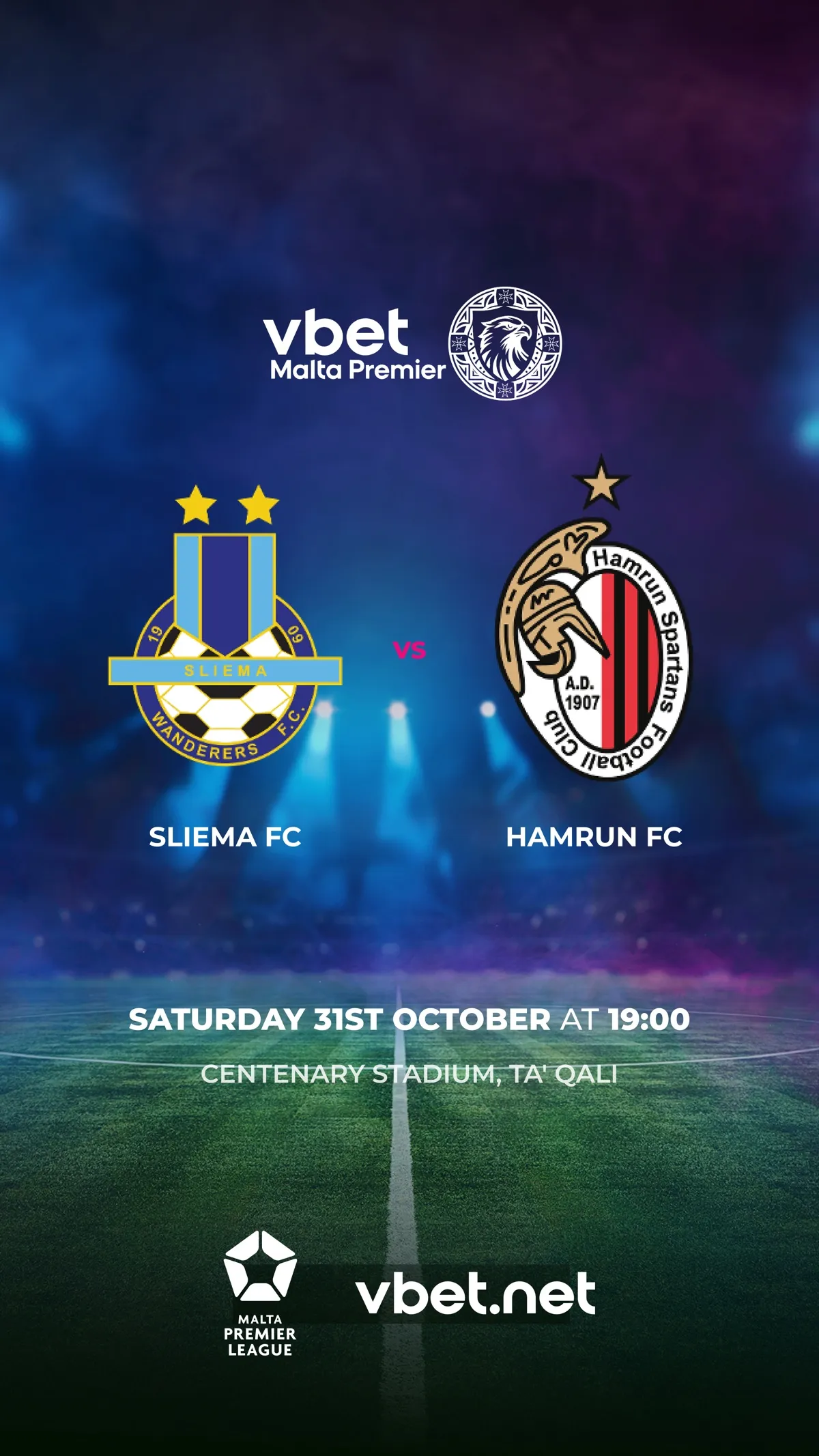 Sliema Wanderers FC - Hamrun Spartans FC - VBet Malta Premier League 2026/2027