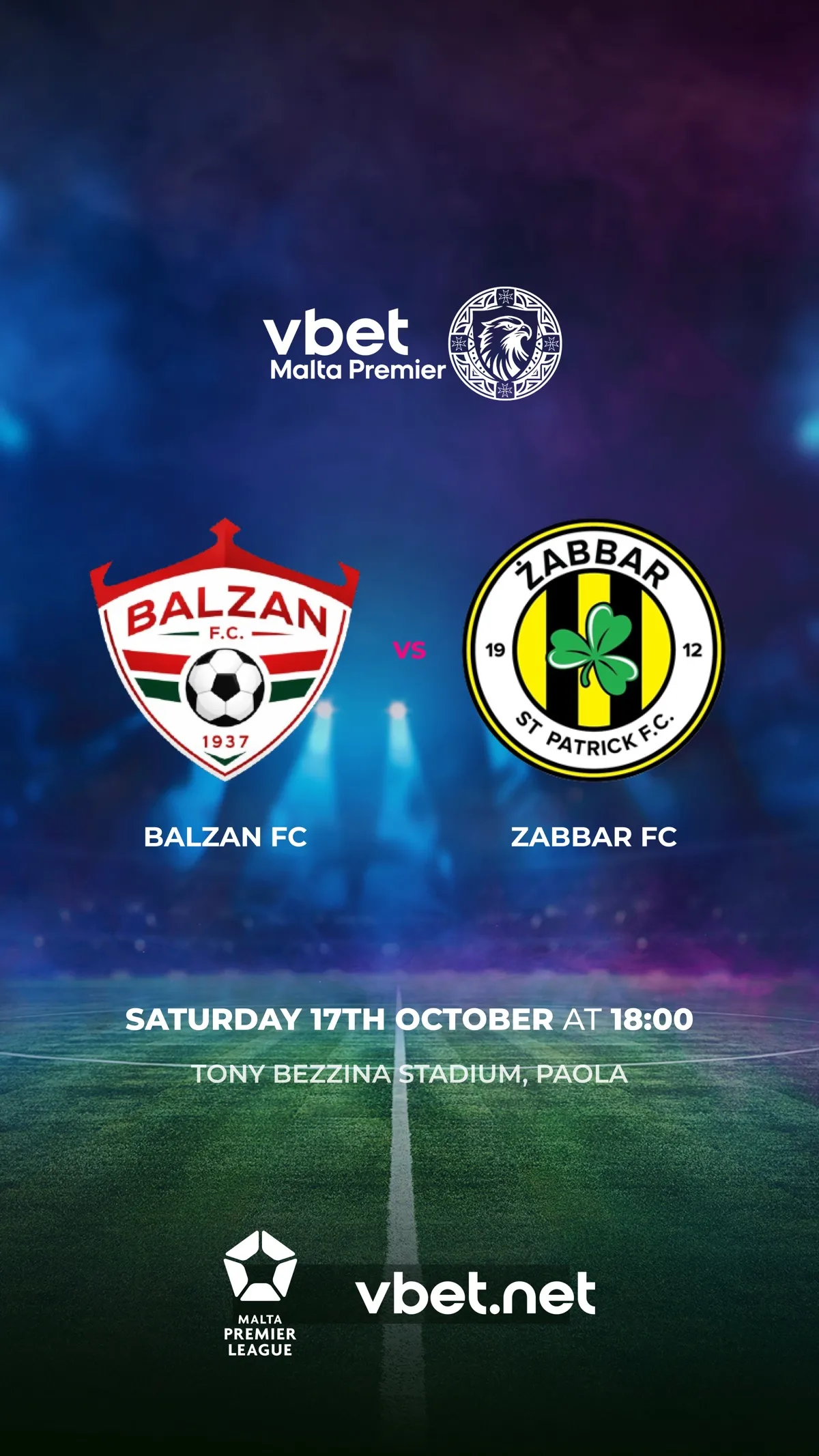 Balzan FC - Zabbar St. Patrick FC - VBet Malta Premier League 2026/2027