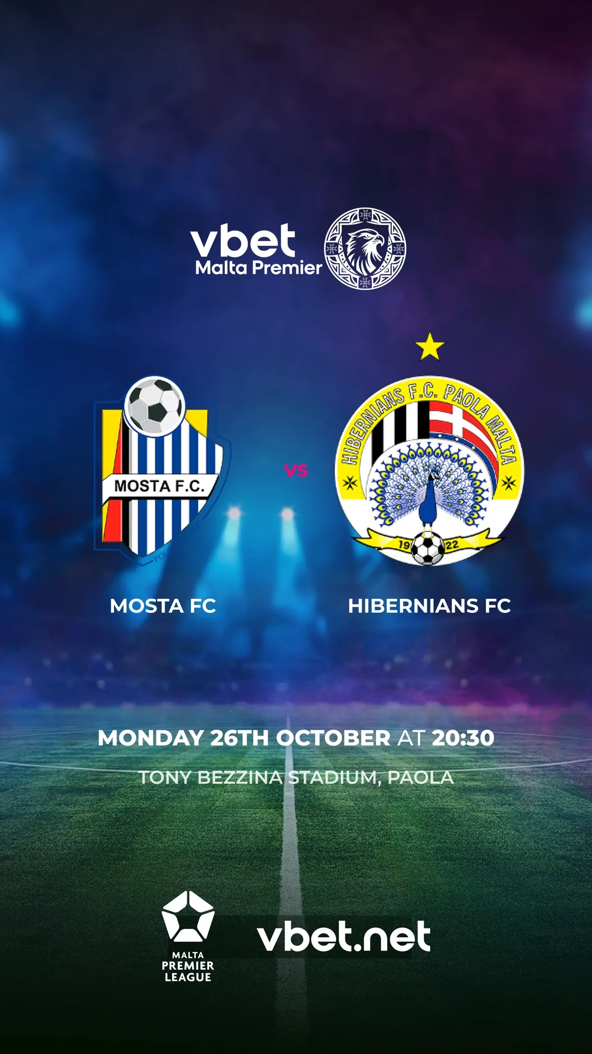 Mosta FC - Hibernians FC - VBet Malta Premier League 2026/2027