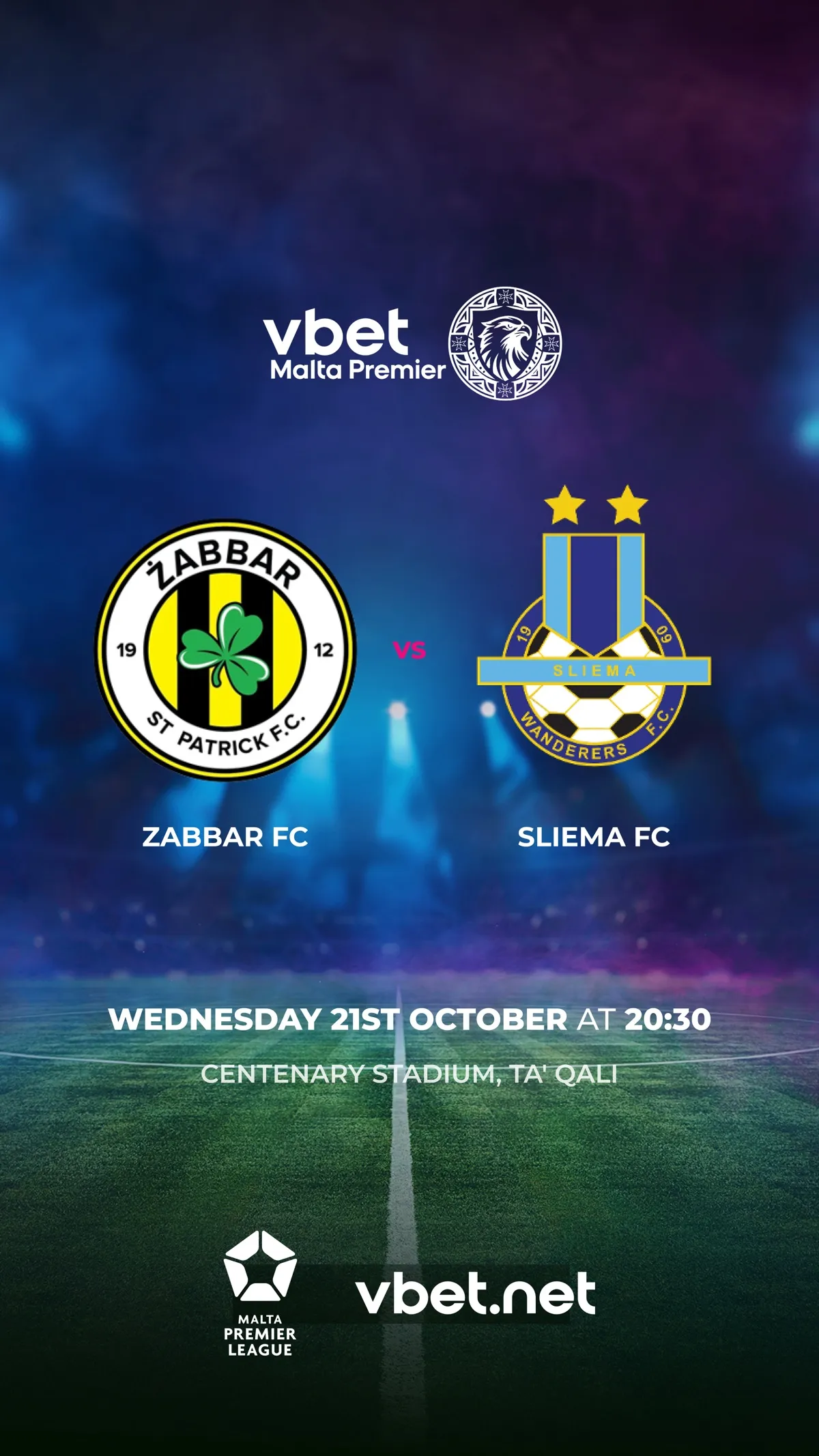 Zabbar St. Patrick FC - Sliema Wanderers FC - VBet Malta Premier League 2026/2027