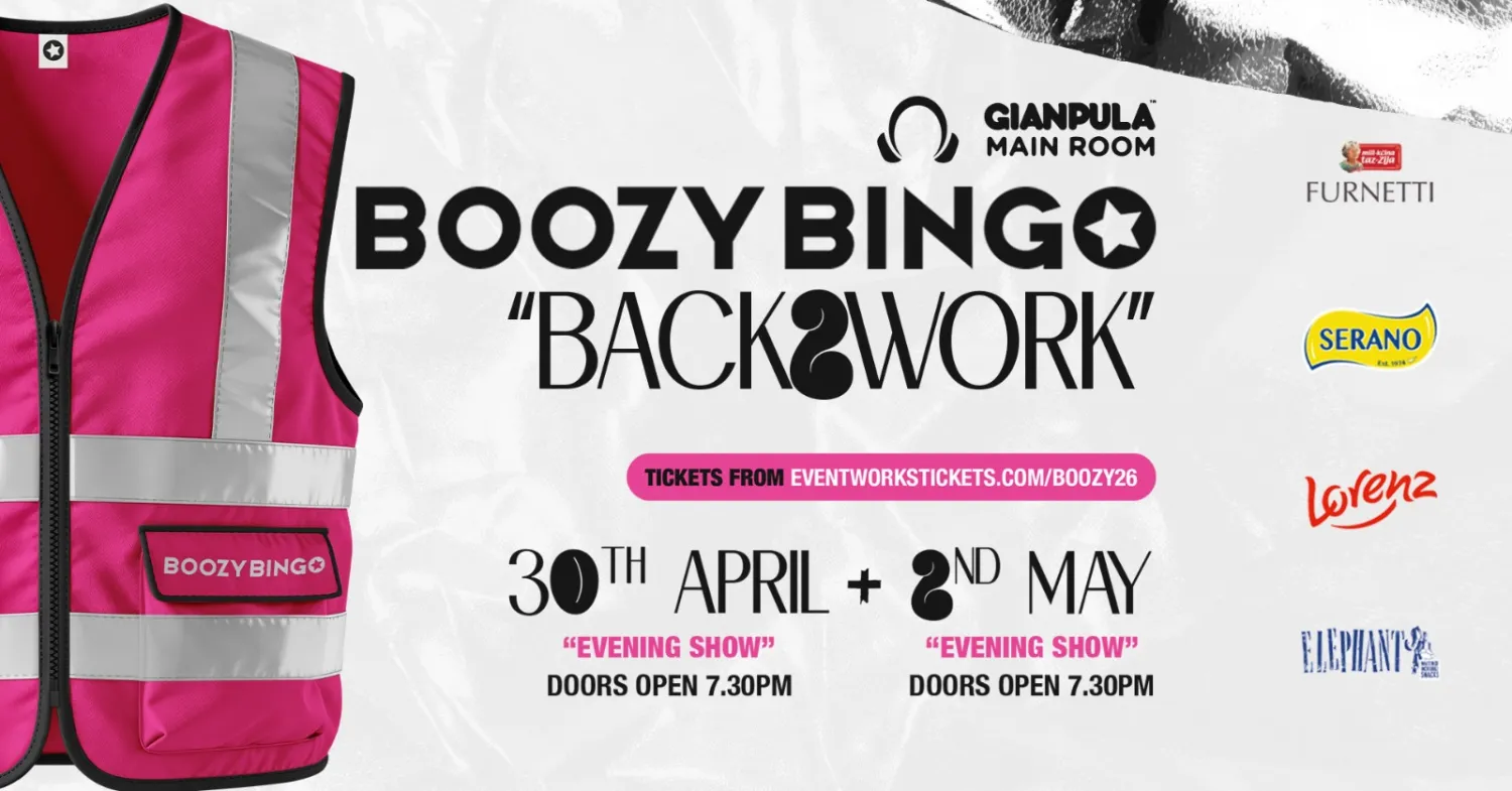 Boozy Bingo Back2Work - 30 April in Malta