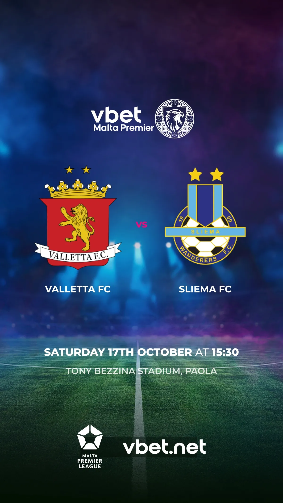 Sliema Wanderers FC - Valletta FC - VBet Malta Premier League 2026/2027