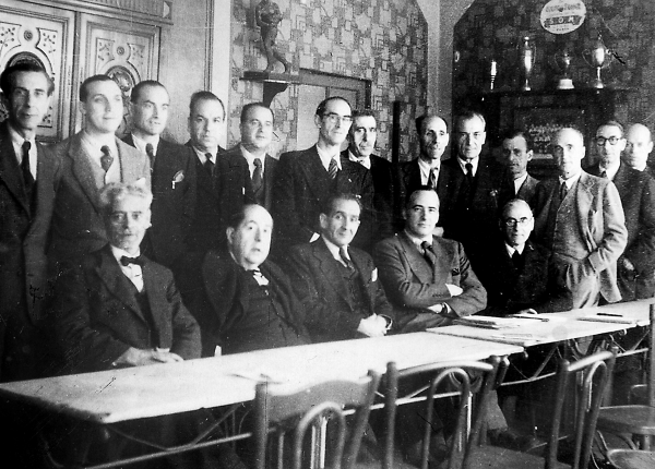 Comitè Executiu d'ERC reunit a Montpeller | 1946
