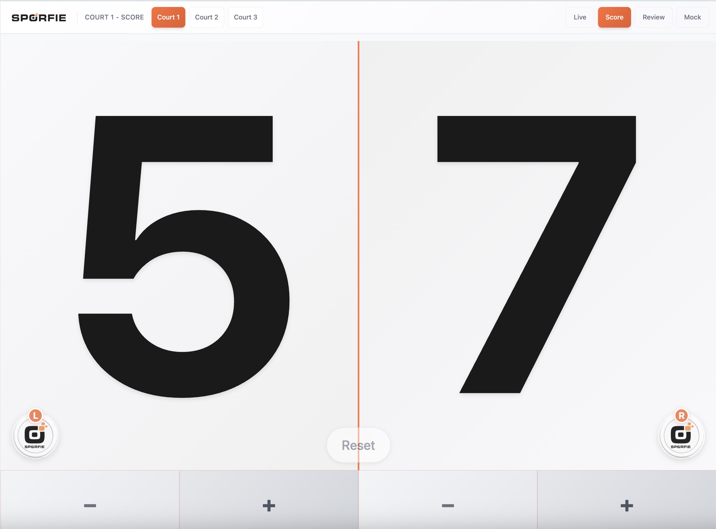 One-Click Scorekeeping