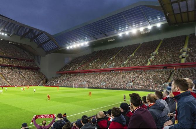 Premier League -Tre mænd anholdt for homofobiske tilråb på Anfield
