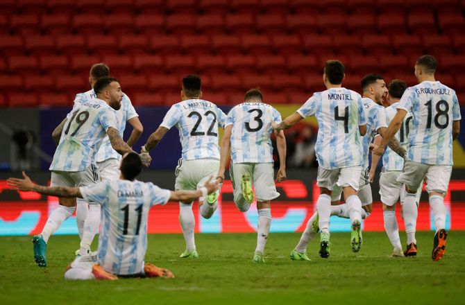 Copa America -Argentina er klar til Brasilien i Copa-finalen