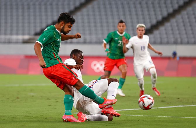 OL -Mexico moste Frankrig og fik flot start på OL