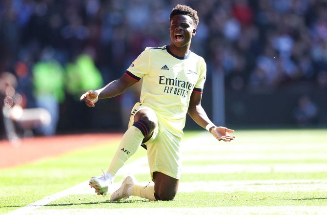Premier League -Arteta med god nyhed: Bukayo Saka er klar