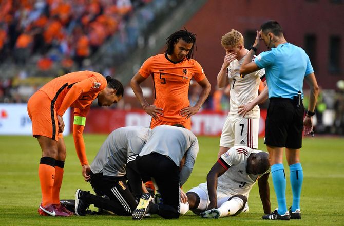 UEFA Nations League A -Bekymring i Belgien: Lukaku skal scannes