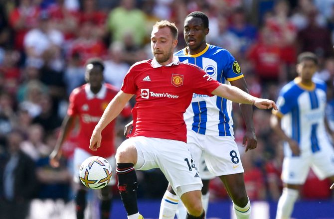 Premier League -Ten Hag om angriber-Eriksen: Bedst på midtbanen