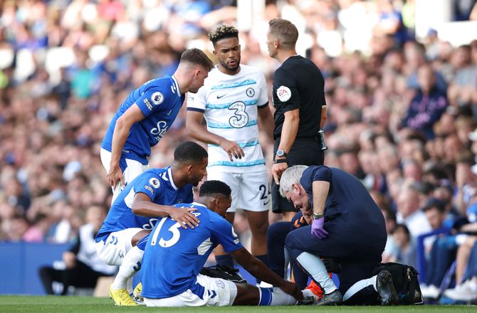 Premier League -Everton-profil igen skadet: Ude i otte uger