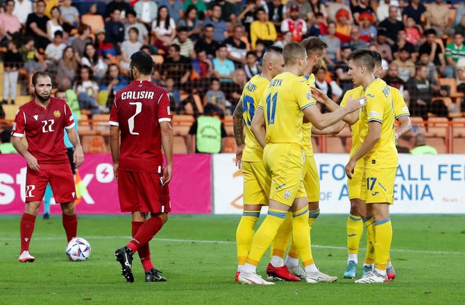 UEFA Nations League B -Dobbelt op på Dovbyk da Ukraine holdt legestue i Armenien