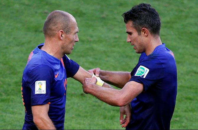 UEFA Nations League A -Holland hædrer Arjen Robben og Van Persie