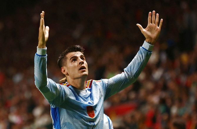 Nations League A -Alvaro Morata hædres som Spaniens MVP