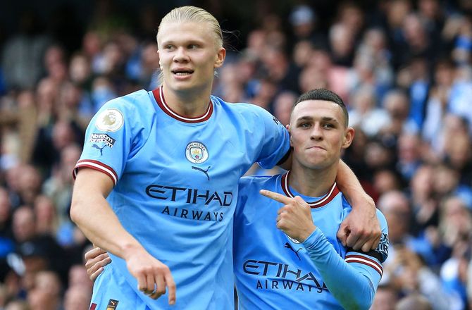 Premier League -Hattrick af Foden og Haaland: United ydmyget 6-3