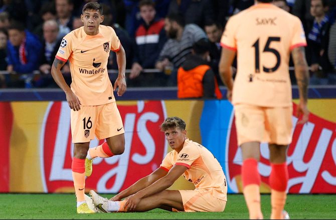 La Liga -Atletico bekræfter muskelskade til Marcos Llorente