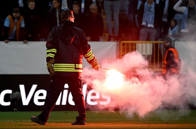 Europa League -Tilskuerproblemer afbryder Malmö-Union