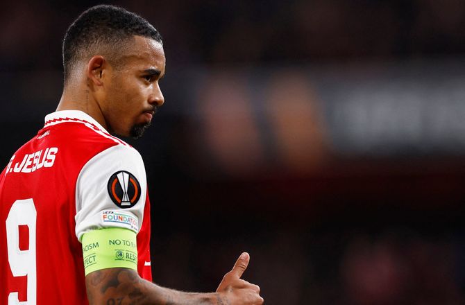 Europa League -Arteta om Jesus-måltørke: Det går ham på