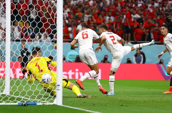 VM -SLUT: Belgien - Marokko minut for minut