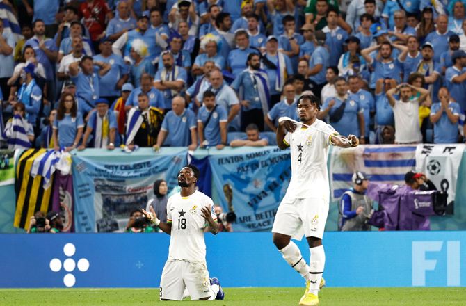VM -Amartey efter exit: Hvis vi røg ud skulle Uruguay også