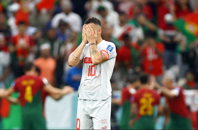 VM -Schweiz ramt af virus inden Portugal-ydmygelse