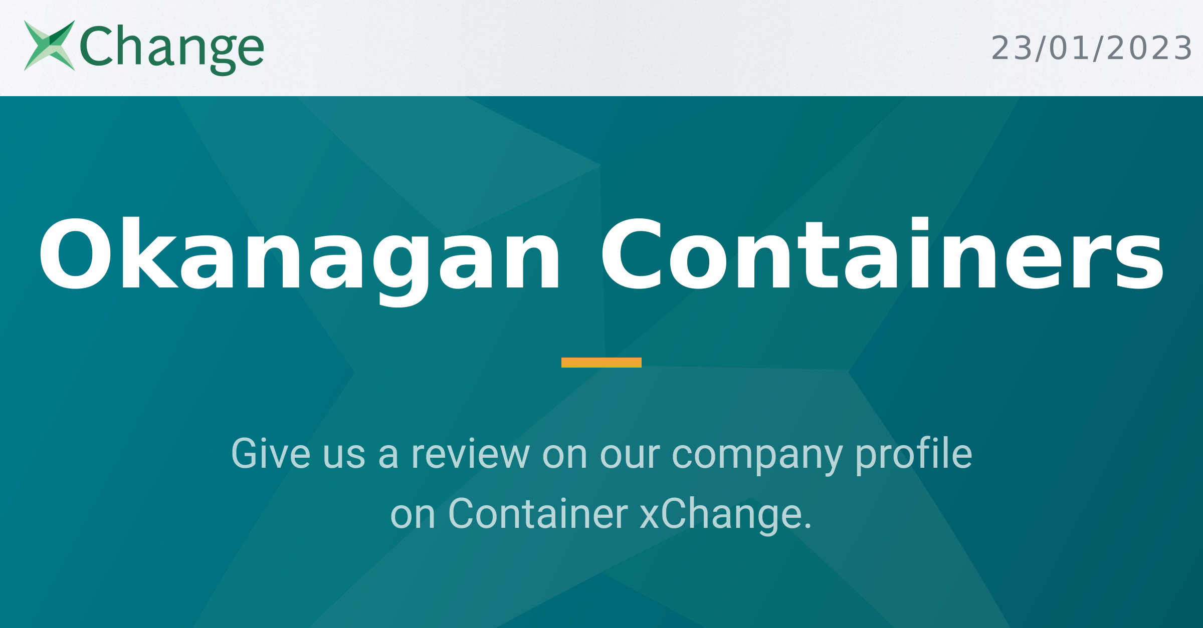 Okanagan Containers Container xChange