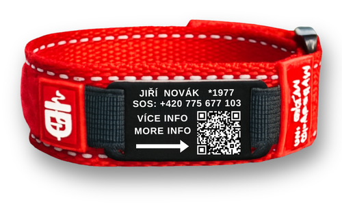 BodyID bracelet with QR