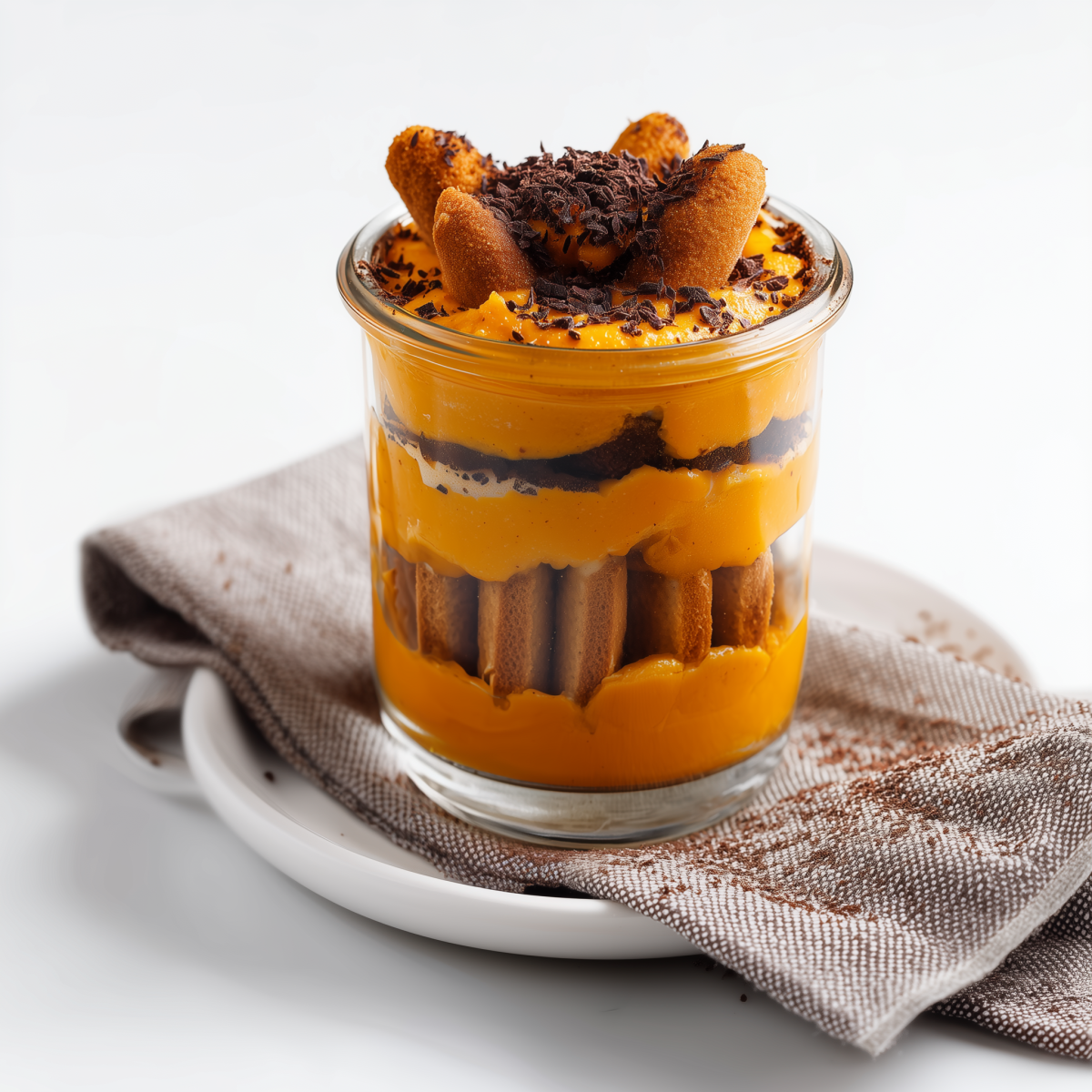 Dessert façon tiramisu à la citrouille