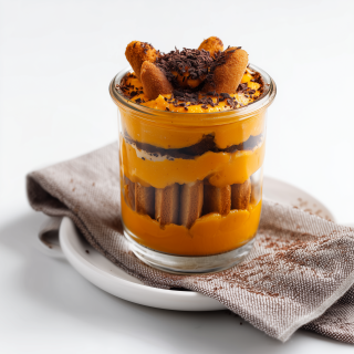 Dessert façon tiramisu à la citrouille