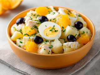 Sałatka z dorszem i pomarańczą z Malagi - Ensalada malagueña