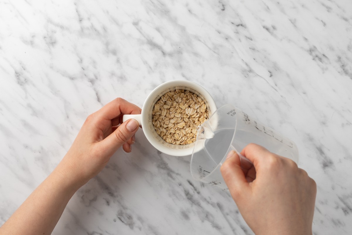 Recept voor Havermout met cacao en amandelen