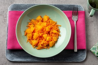 Geraspte wortel met sinaasappel
