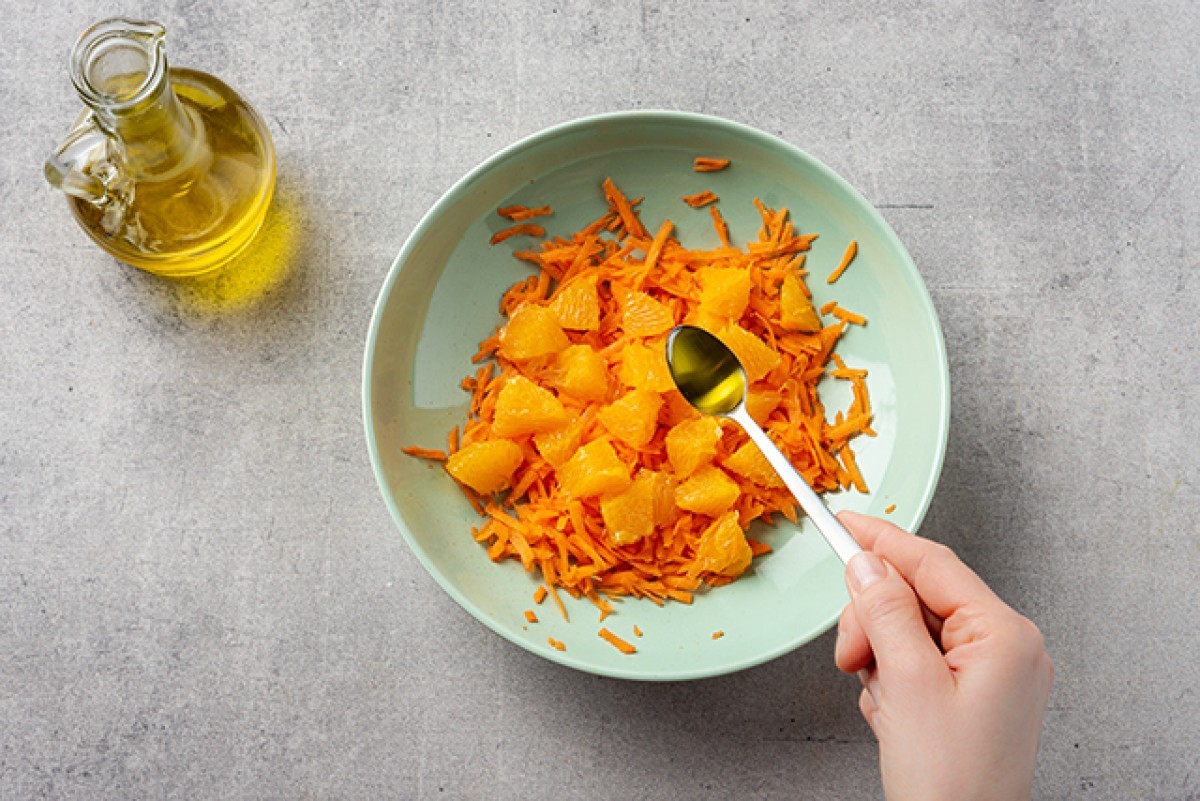 Recept voor Geraspte wortel met sinaasappel