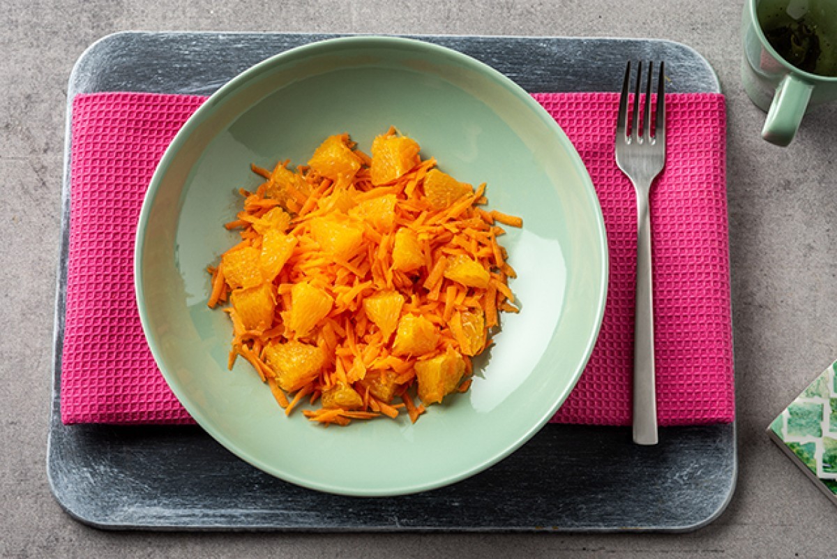 Recept voor Geraspte wortel met sinaasappel